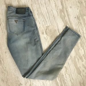 Guess premium light wash skinny jeans